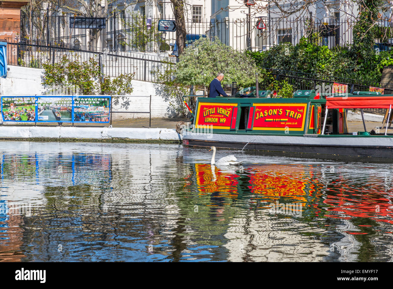 Jason's Canal Trip narrow boat Little Venice London England UK Stock Photo