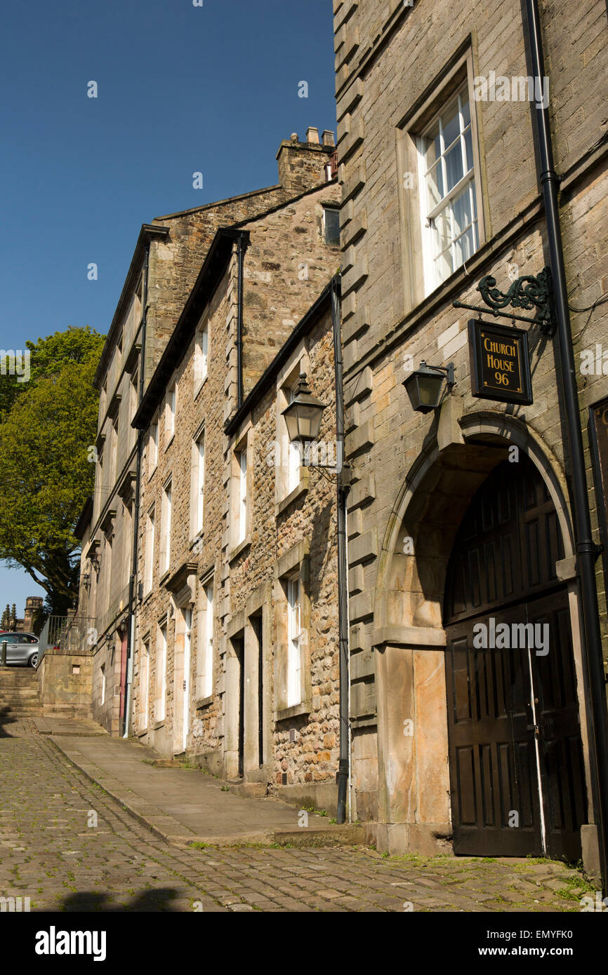 UK, England, Lancashire, Lancaster, Conservation Area, historic houses