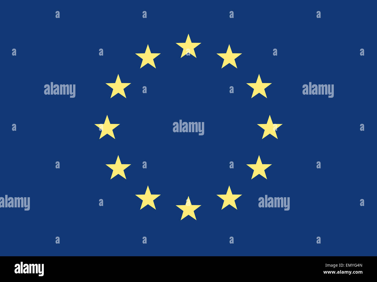 Grunge Flag Of Europe Stock Photo