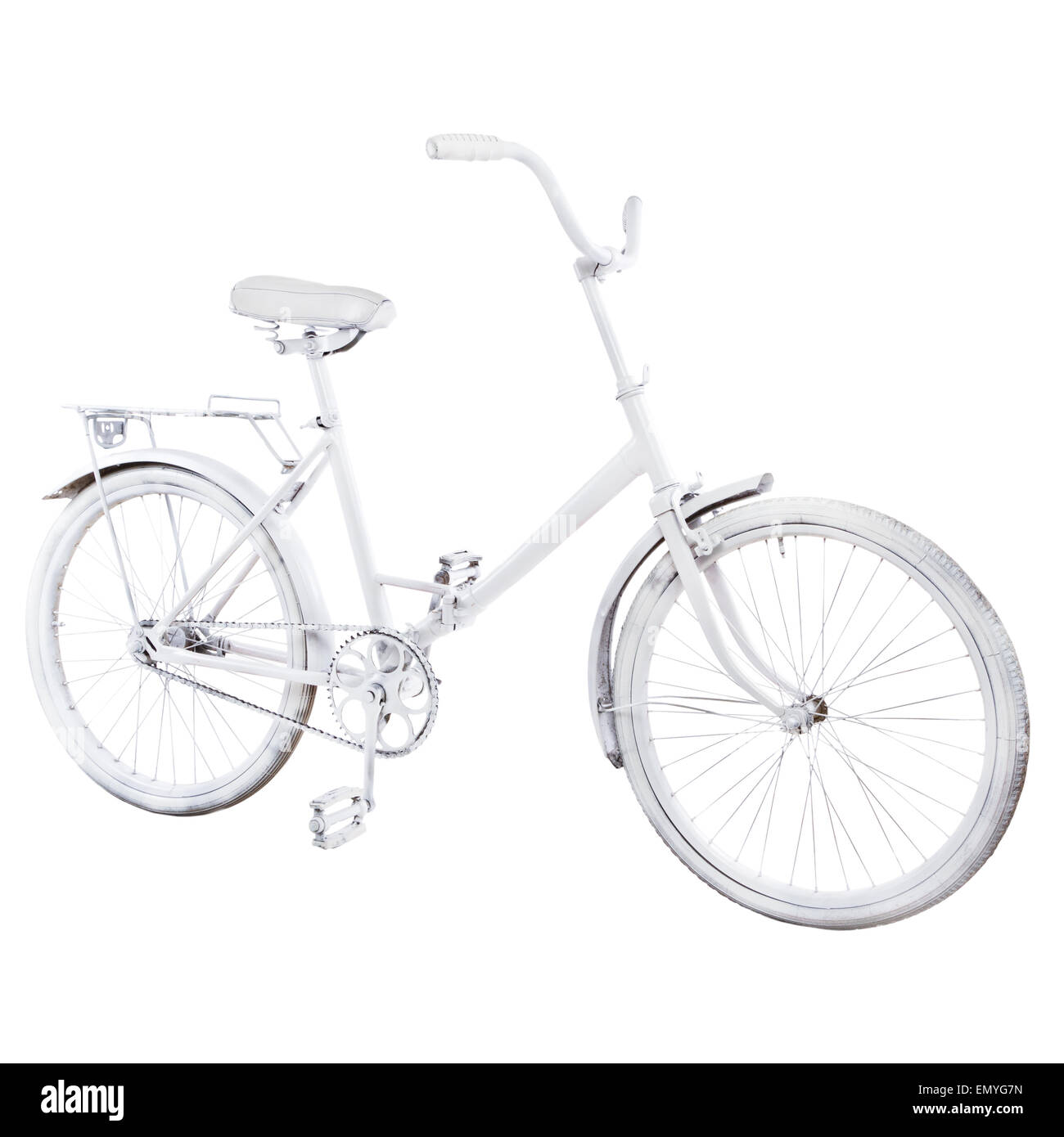 white vintage bike