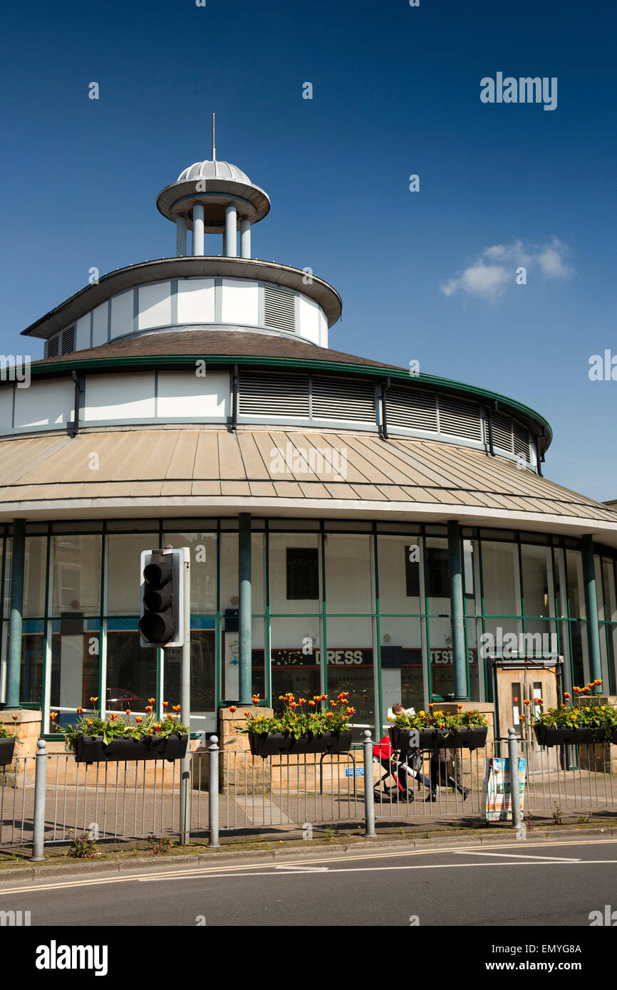 UK, England, Lancashire, Lancaster, Marketgate, Shopping Centre, Market Hall building Stock Photo