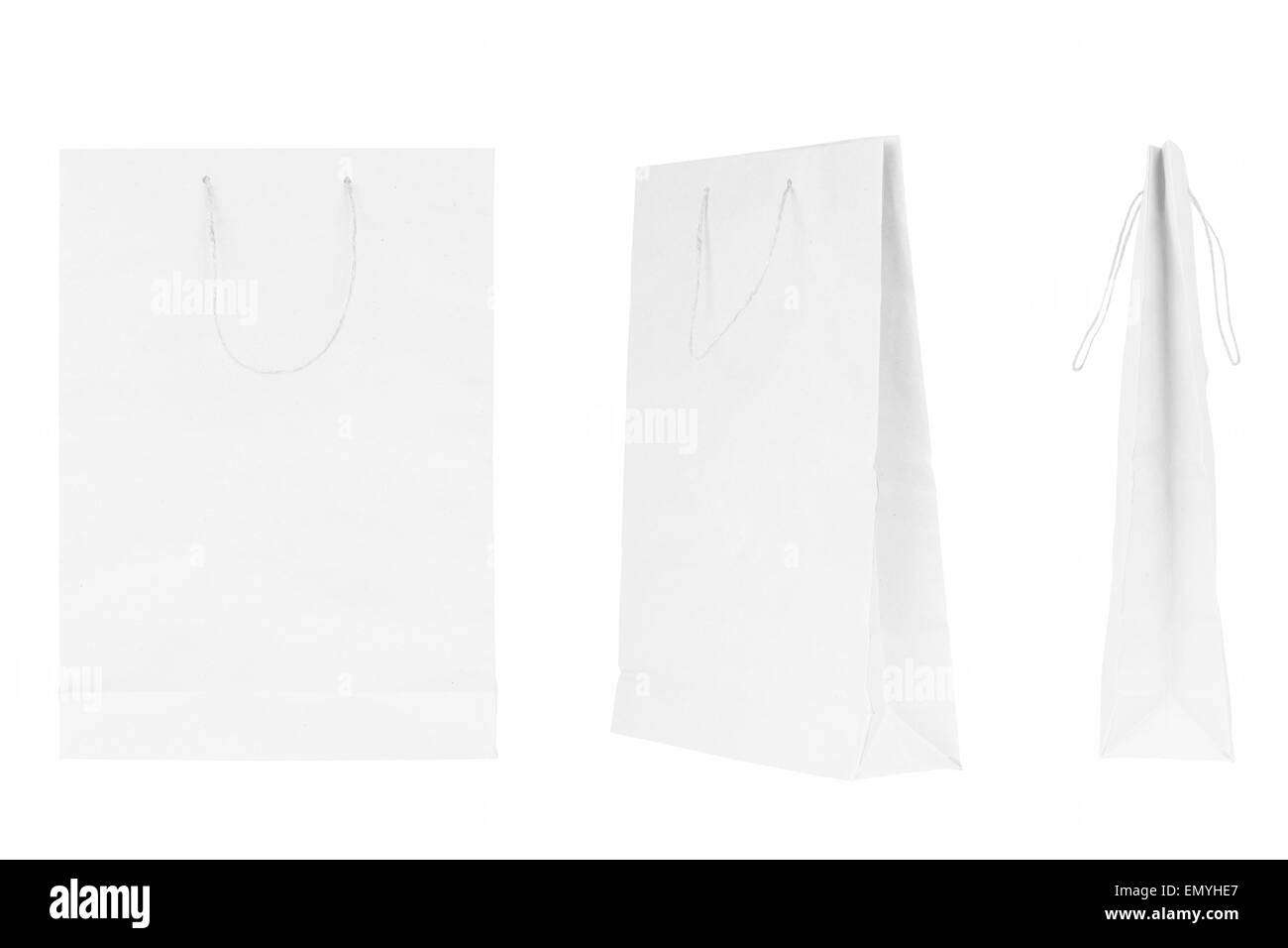 Paper bag set Stock Photo Alamy