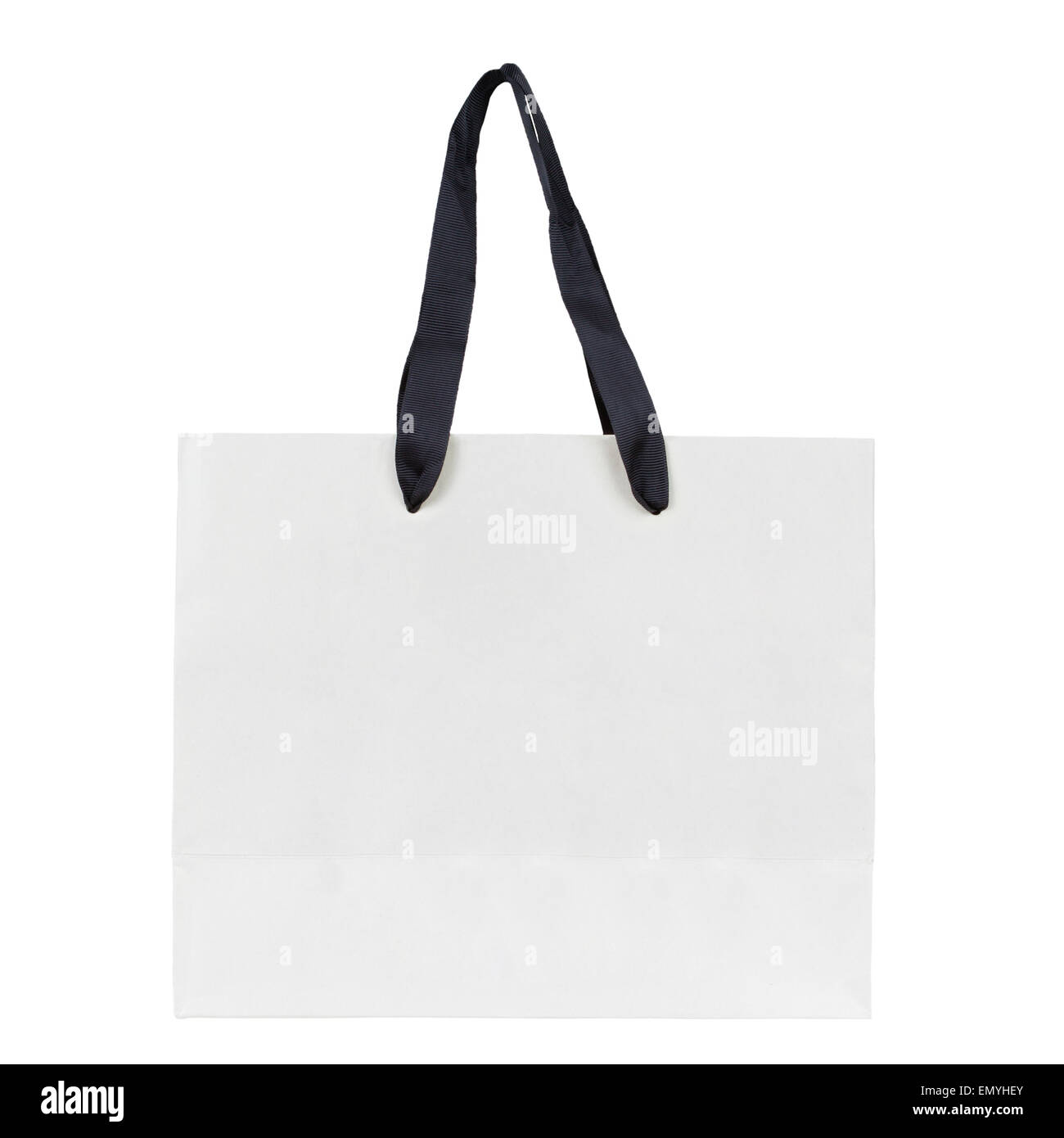 Blank shopping bag isolated on a white background Stock Photo - Alamy