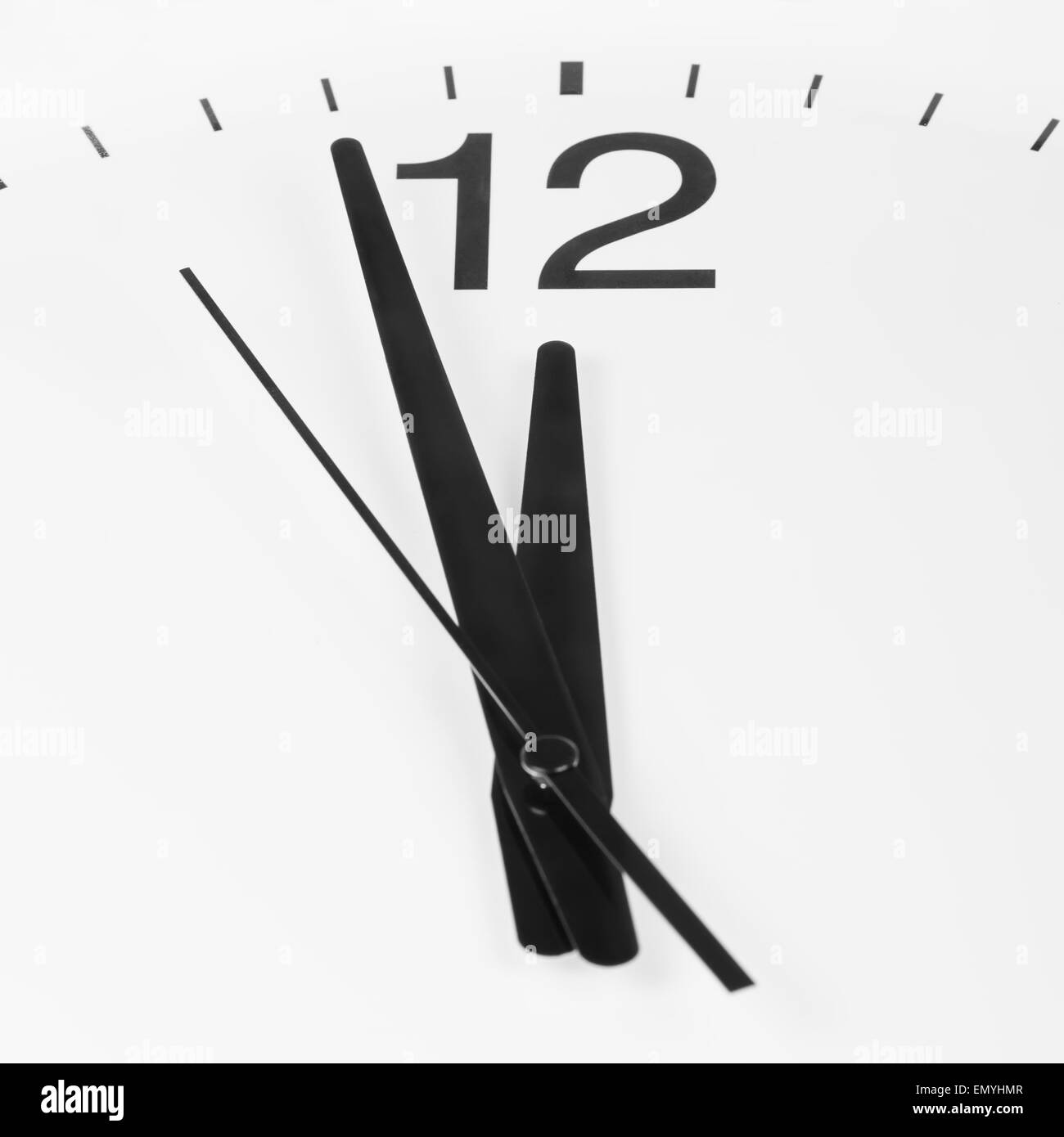 Clock face closeup Black and White Stock Photos & Images - Alamy