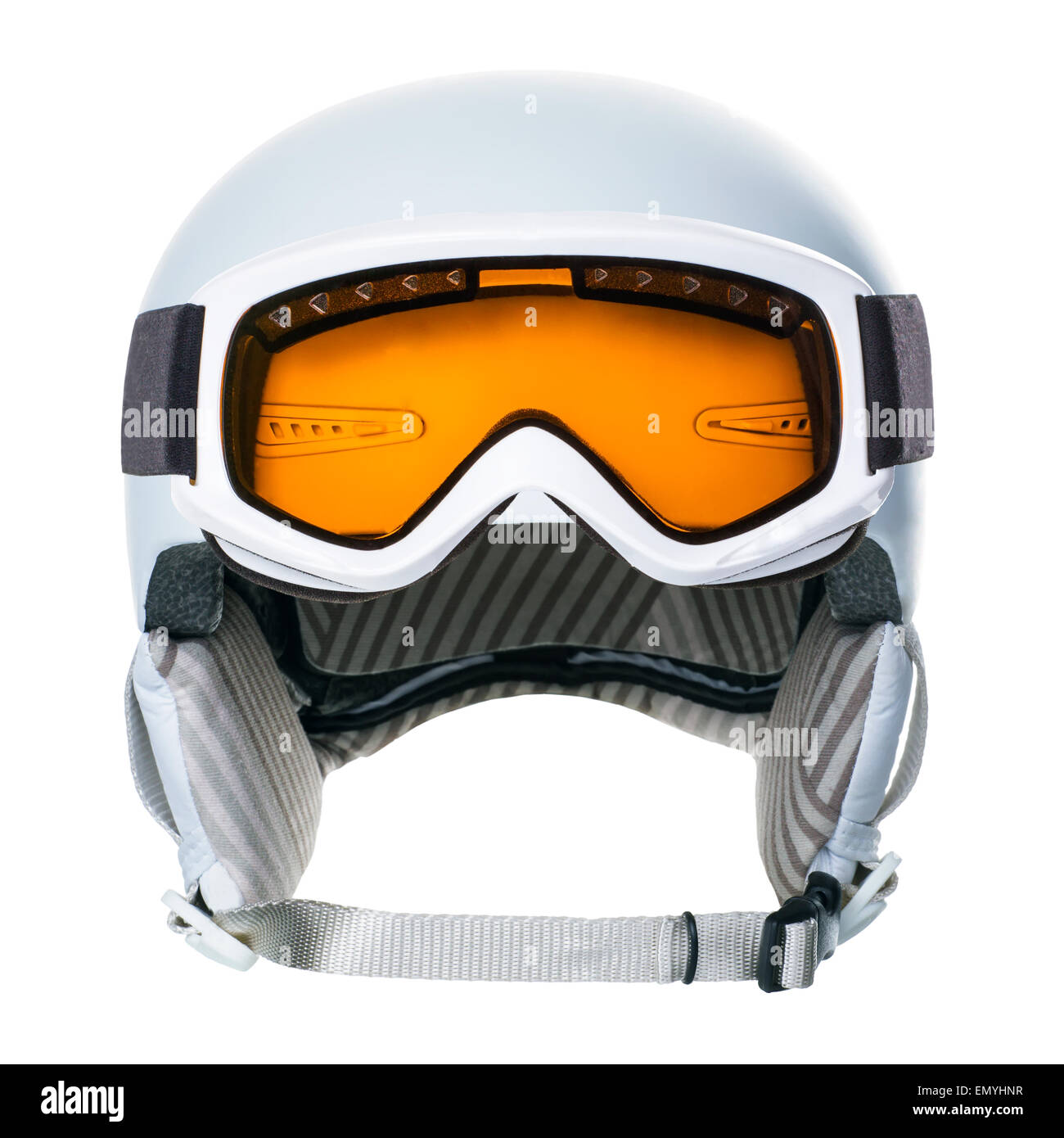 Helmet and goggles Stock Photo Alamy