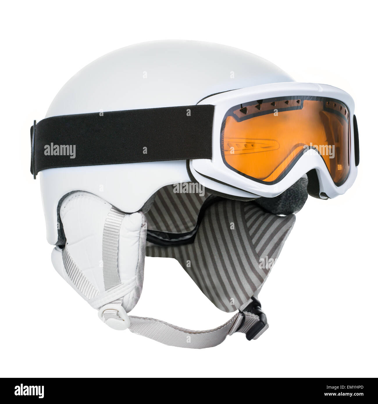Helmet and goggles Stock Photo Alamy