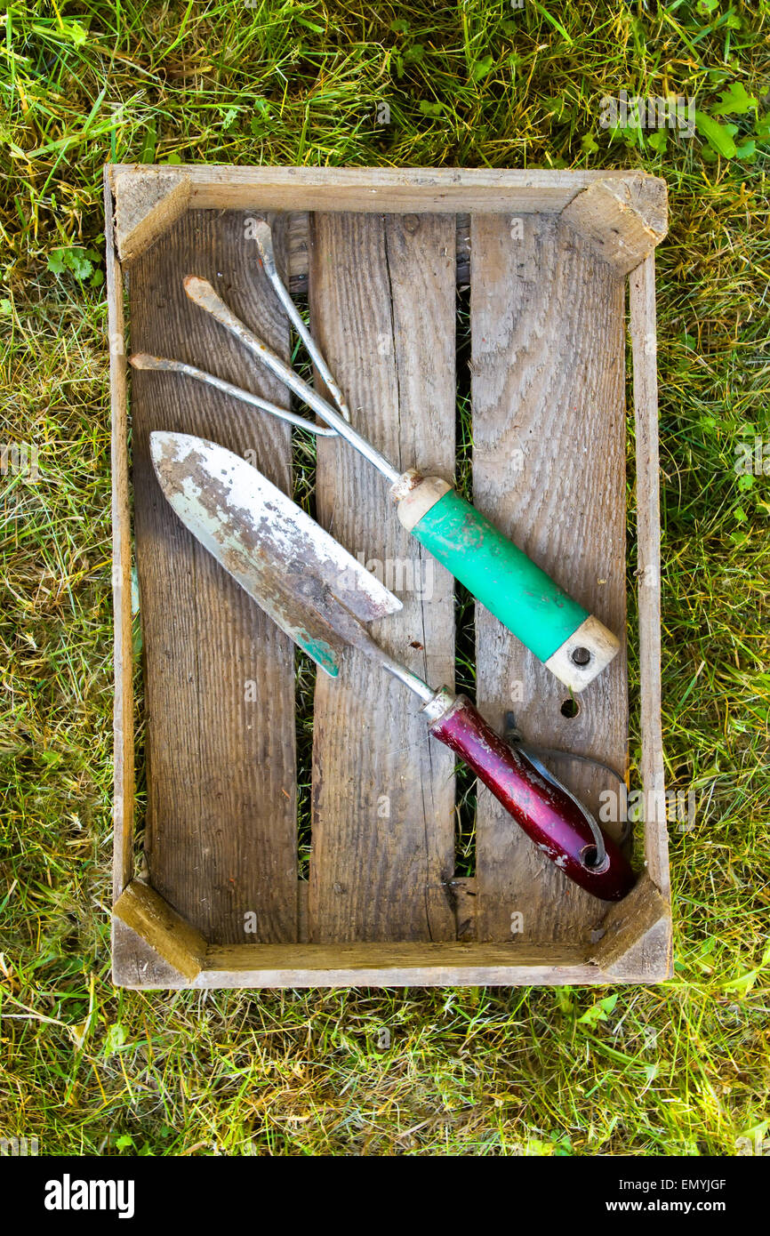 Vintage gardening tools hi-res stock photography and images - Alamy