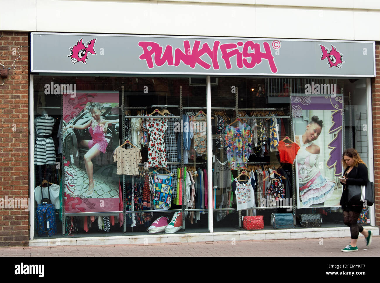 exterior of a branch of teen clothing shop punky fish, kingston upon  thames, surrey, england Stock Photo - Alamy