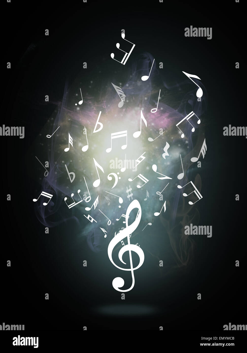 Musical notes treble clef hires stock photography and images Alamy