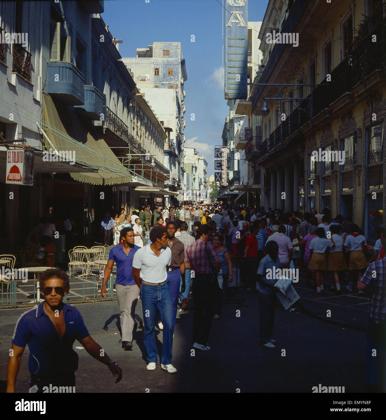 Karibik/ Insel Cuba, Havanna, Altstadt, Fussg ngerzone Stock Photo - Alamy