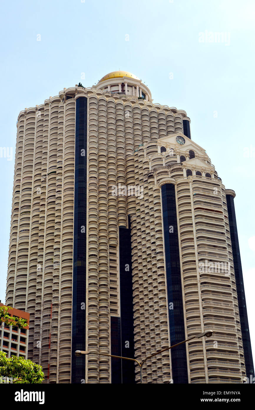 thailand bangkok office district palaces abstract modern building line ...