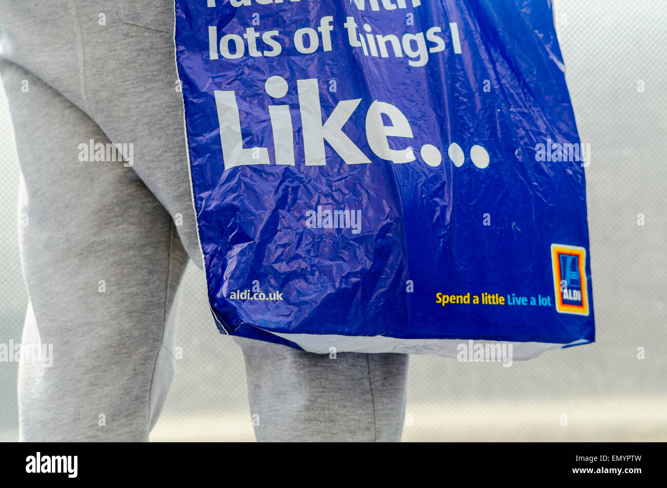 Aldi carrier bag hires stock photography and images Alamy