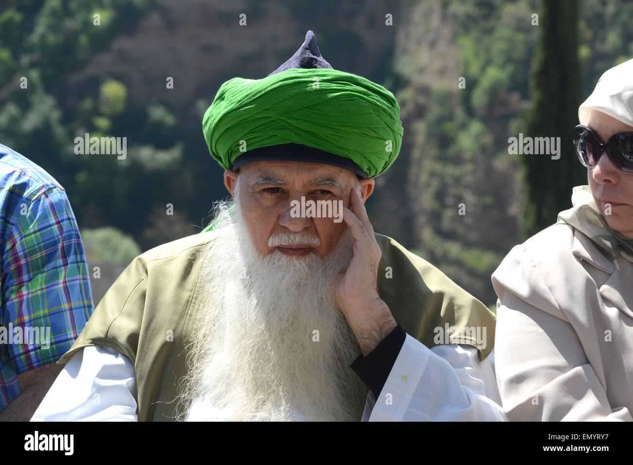Shaykh Hisham Kabbani prominent Lebanese-American Sufi Muslim in Granada Spain Stock Photo