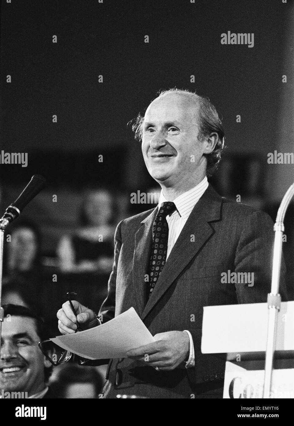 Chancellor of the Exchequer Anthony Barber makes a speech at the second and final day of the Conservative Woman's Conference at Centre Hall, Westminster. 23rd May 1973. Stock Photo
