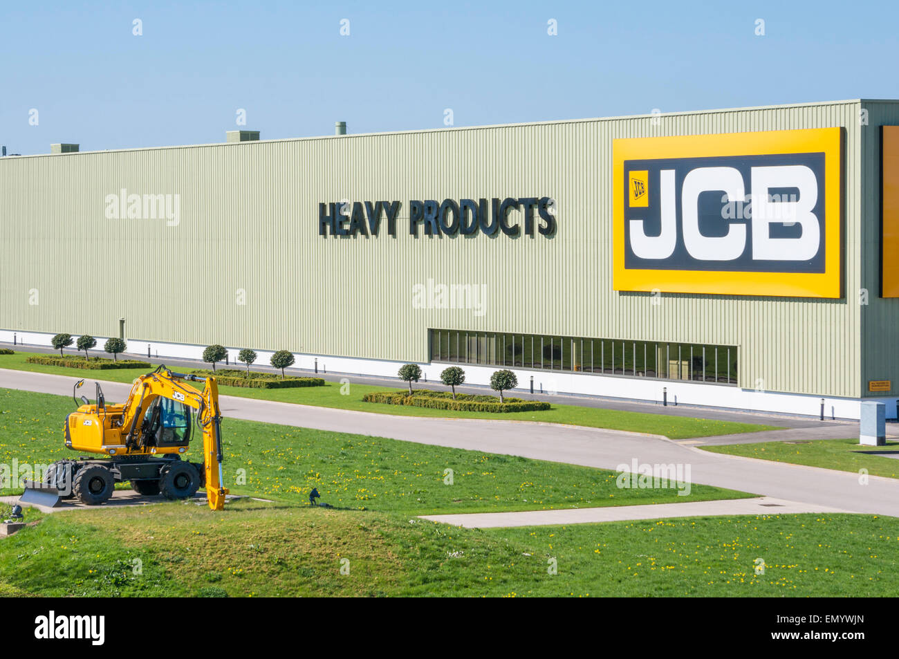 JCB Heavy Products Factory, Beamhurst, Uttoxeter, Staffordshire, England, UK, GB EU, Europe Stock Photo