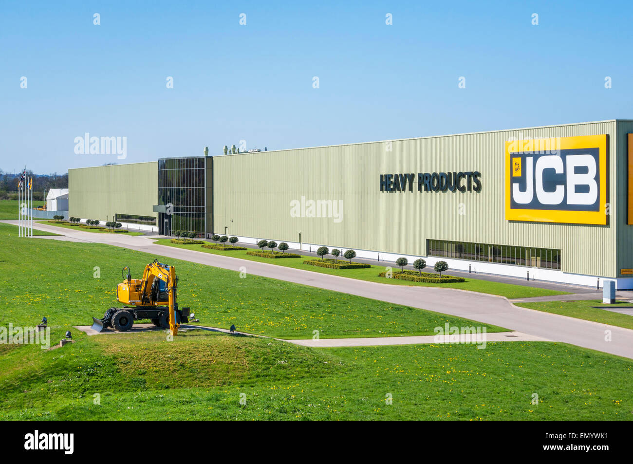 JCB Heavy Products Factory, Beamhurst, Uttoxeter, Staffordshire, England, UK, GB EU, Europe Stock Photo