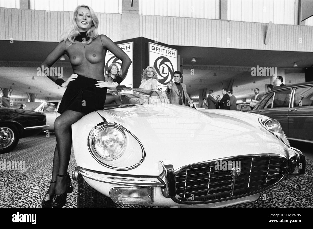 General scenes from the 1972 Paris motor show 6th October 1972 Stock Photo