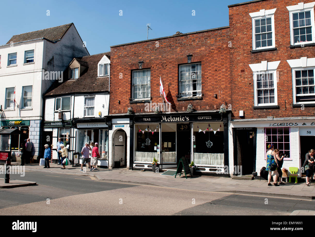 High Street, Tewkesbury, Gloucestershire, England, UK Stock Photo Alamy