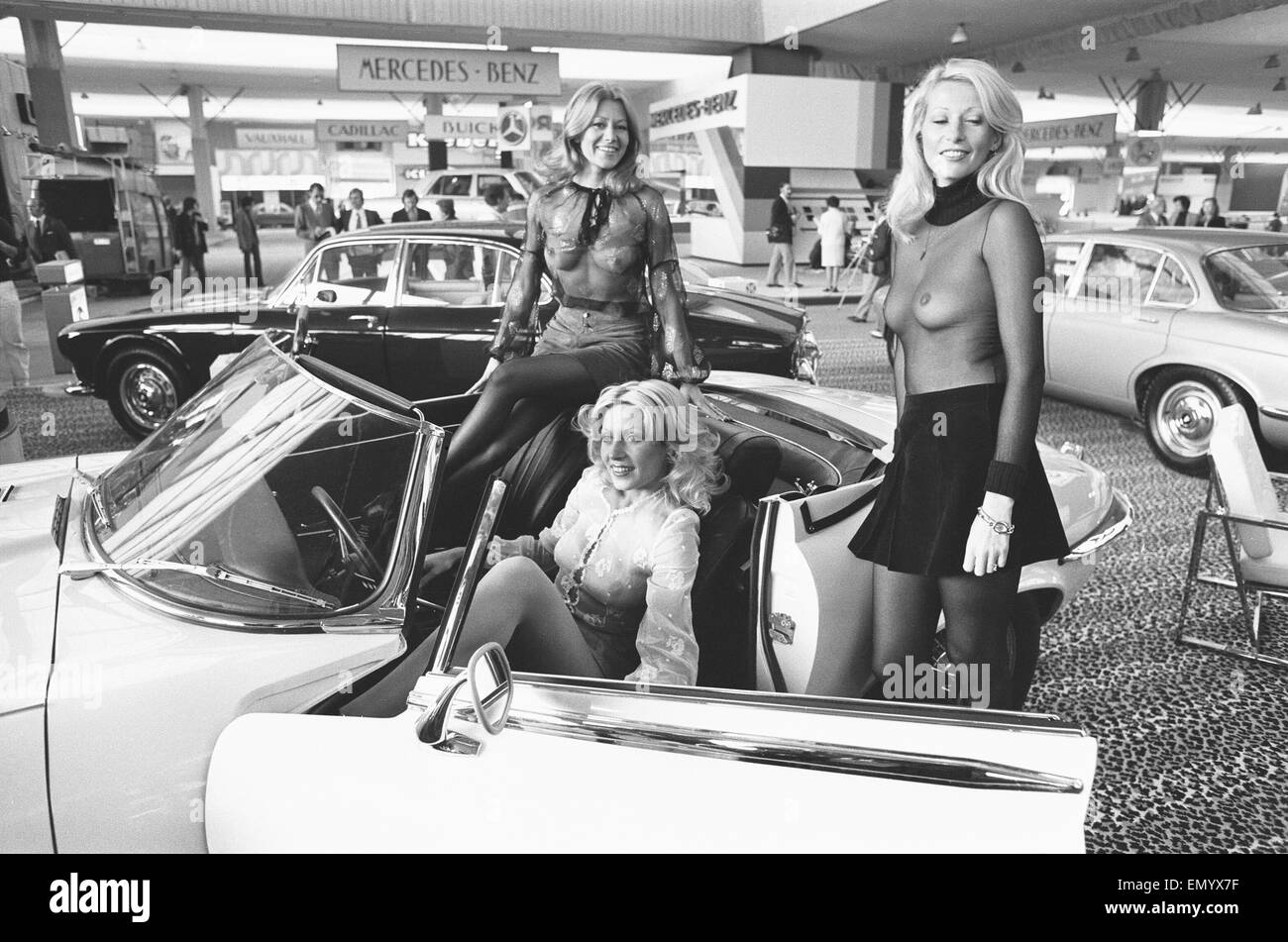 General scenes from the 1972 Paris motor show 6th October 1972 Stock Photo