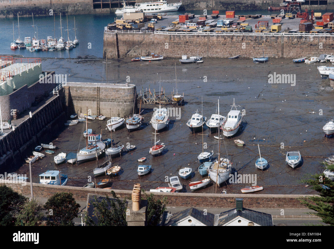 Aerial view of jersey channel islands hires stock photography and