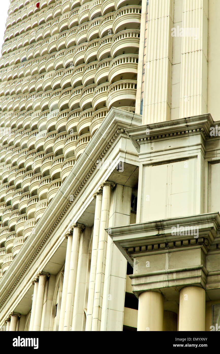 thailand bangkok office district palaces abstract modern building line ...
