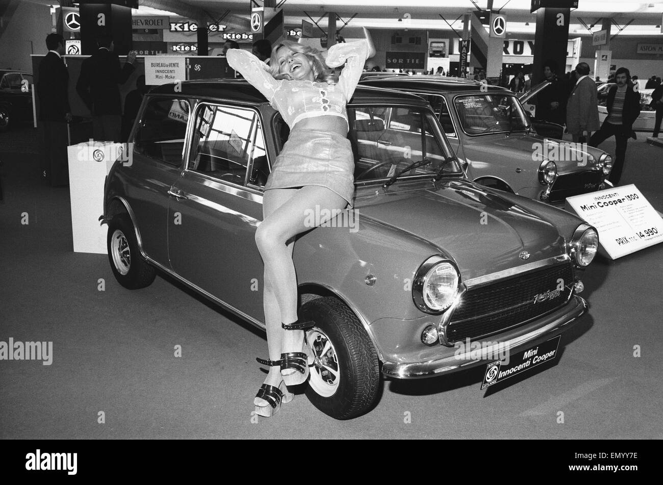 General scenes from the 1972 Paris motor show 6th October 1972 Stock Photo