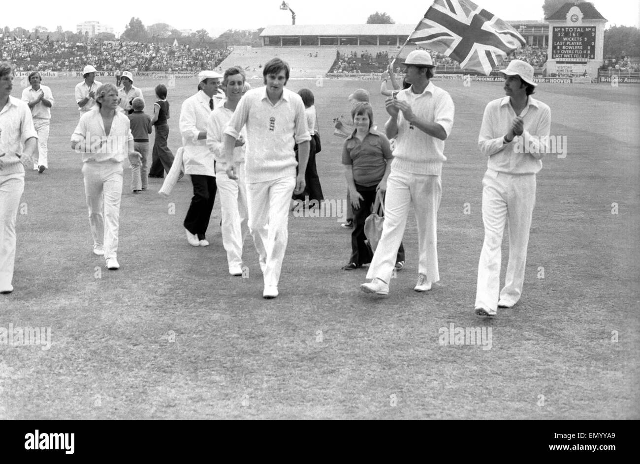 Test match: England vs. Pakistan. June 1978 Stock Photo