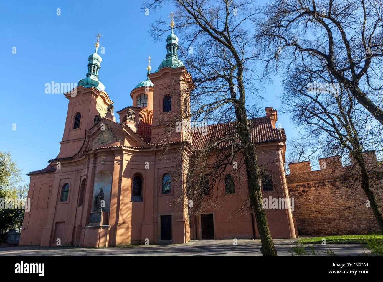 St. Lawrence Church, Petrin hill, Prague, Czech Republic Stock Photo