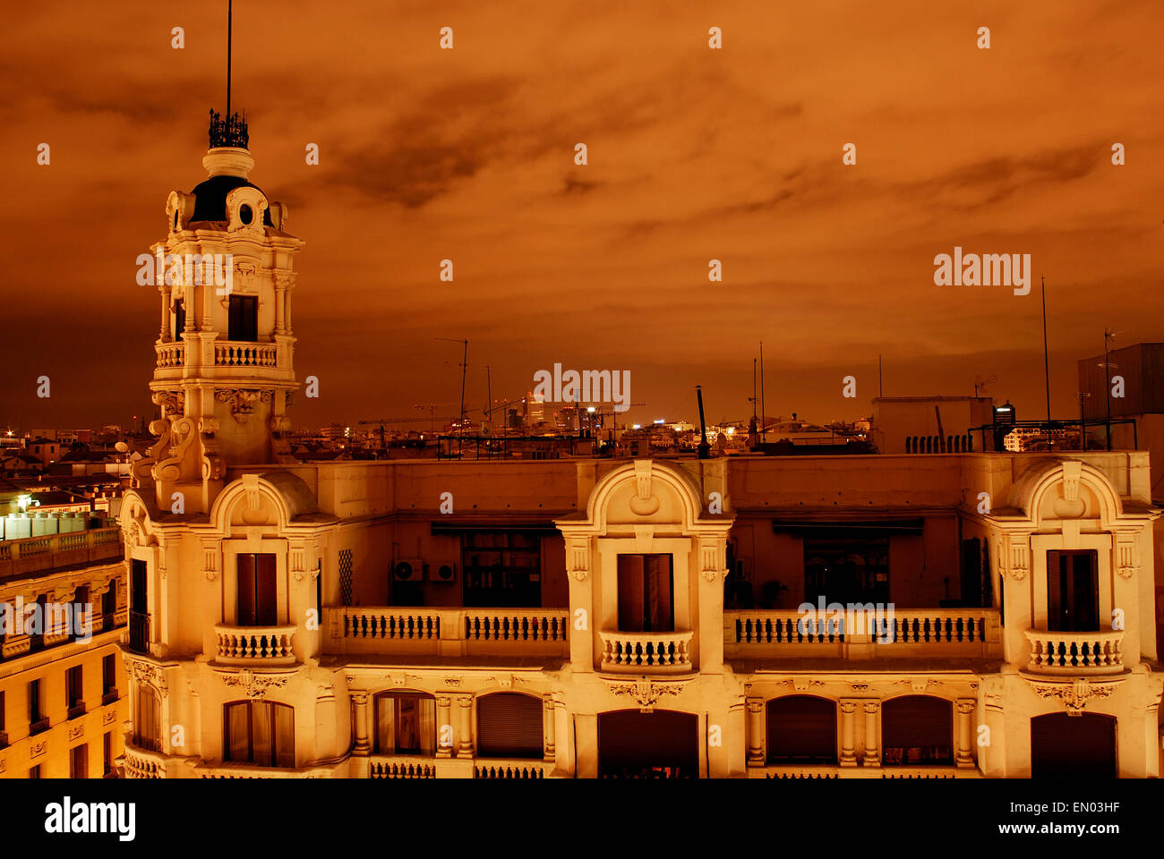 View from the Hotel de las Letras, Madrid, Spain Stock Photo