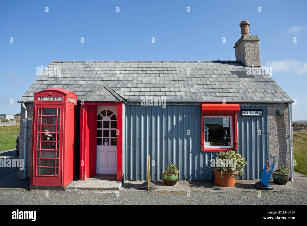 Royal Mail Post Office on the Isle of Lewis, Outer Hebrides, Scotland. Stock Photo