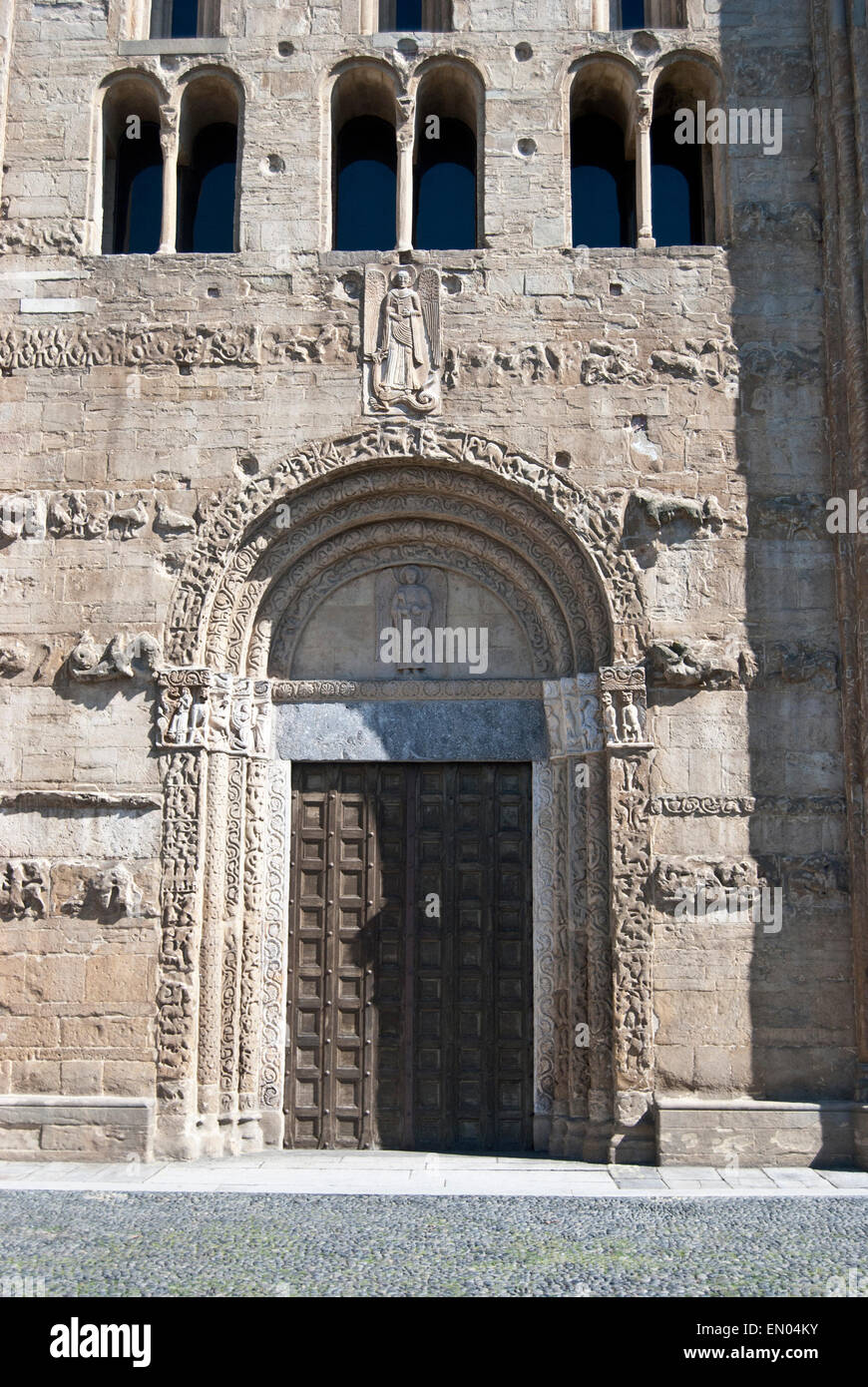 The Basilica of San Michele Maggiore , Pavia, Italy Stock Photo