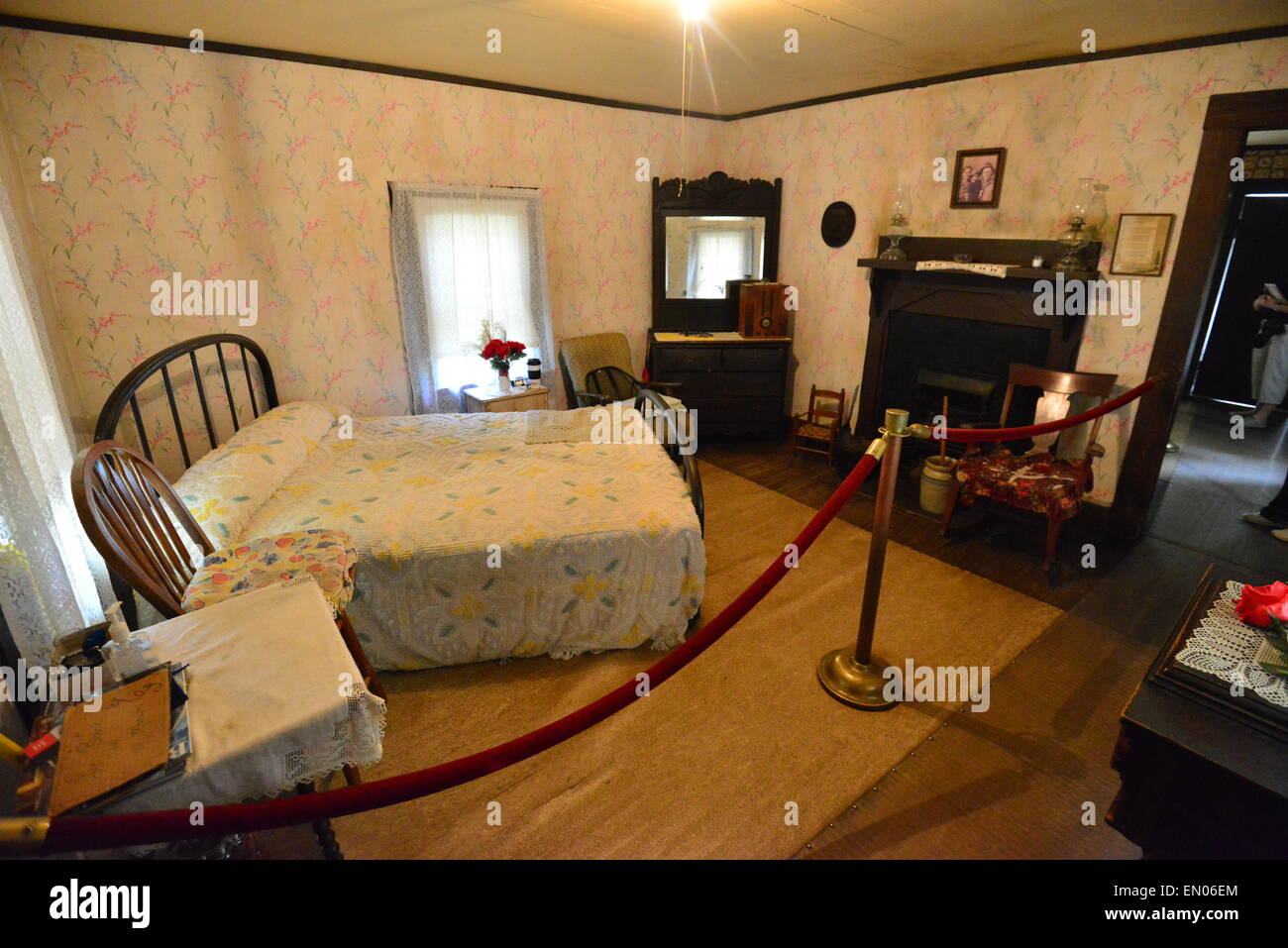 Elvis Presleys Bedroom Stock Photos Elvis Presleys Bedroom