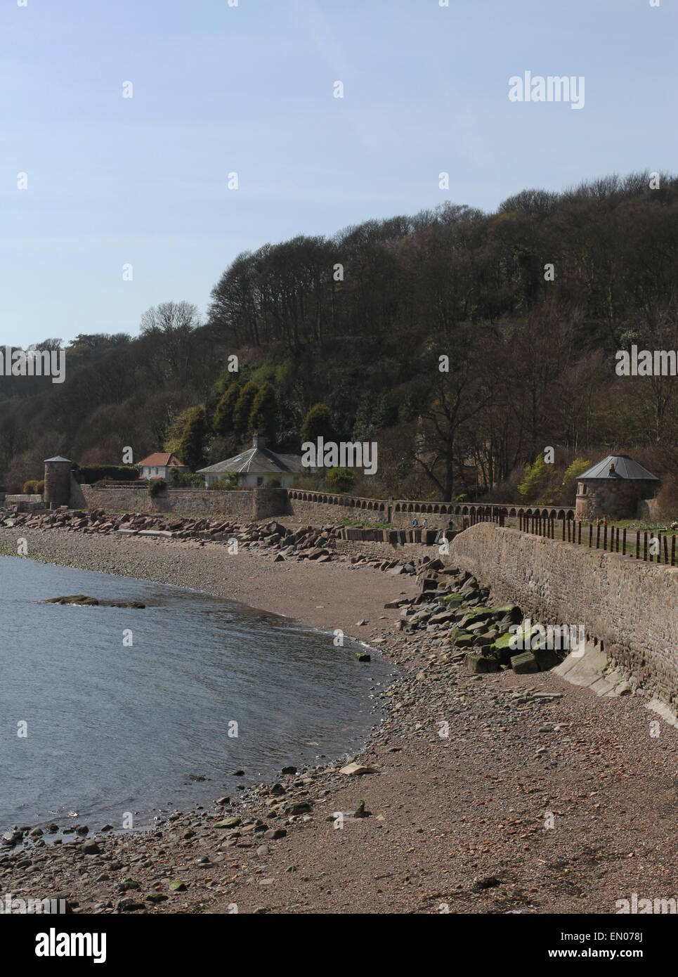 Chapel Gardens House and West Wemyss on Fife Coastal Path Scotland