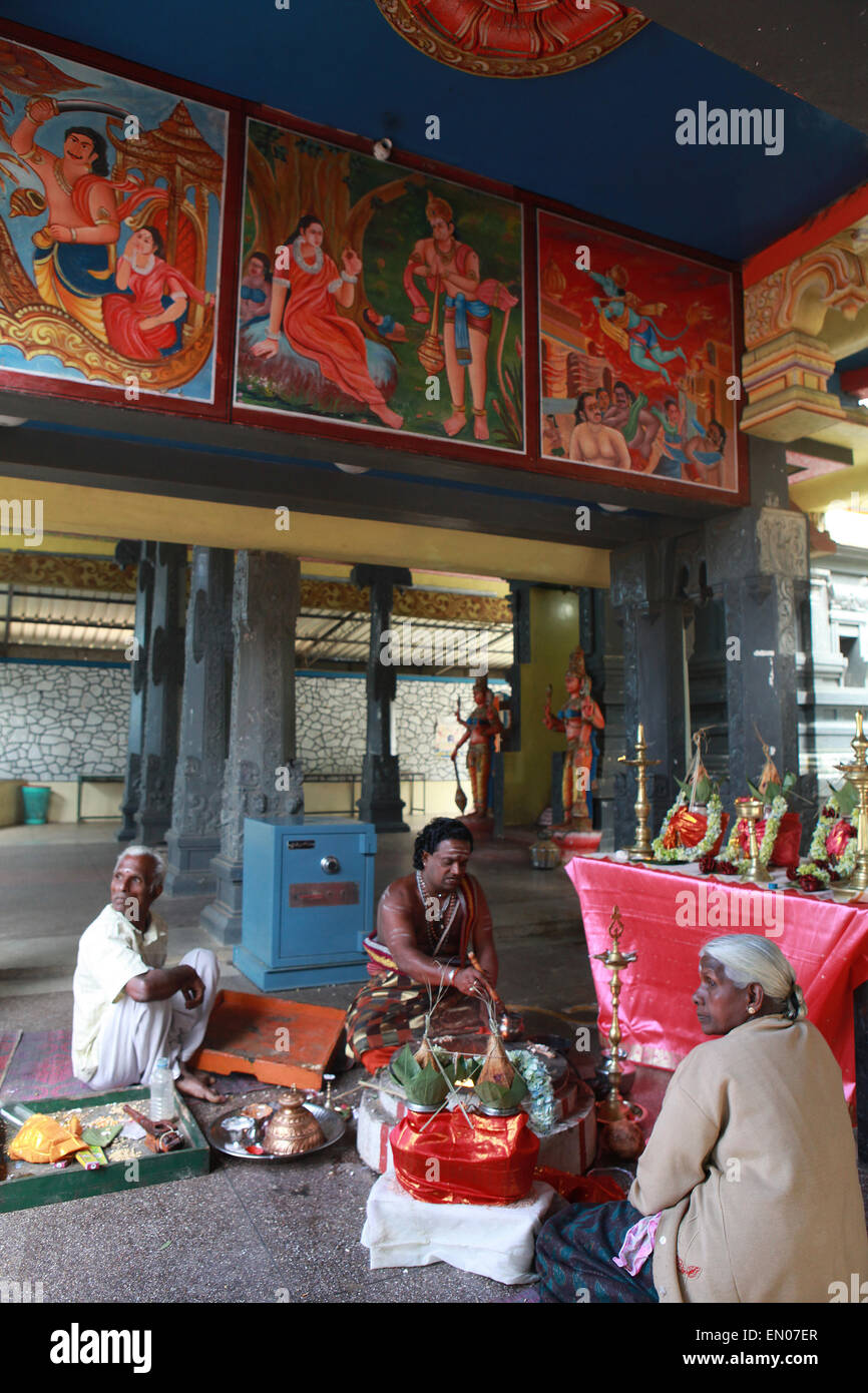 SRI  Lanka: hindu temple outside Nuwara Eliya Stock Photo
