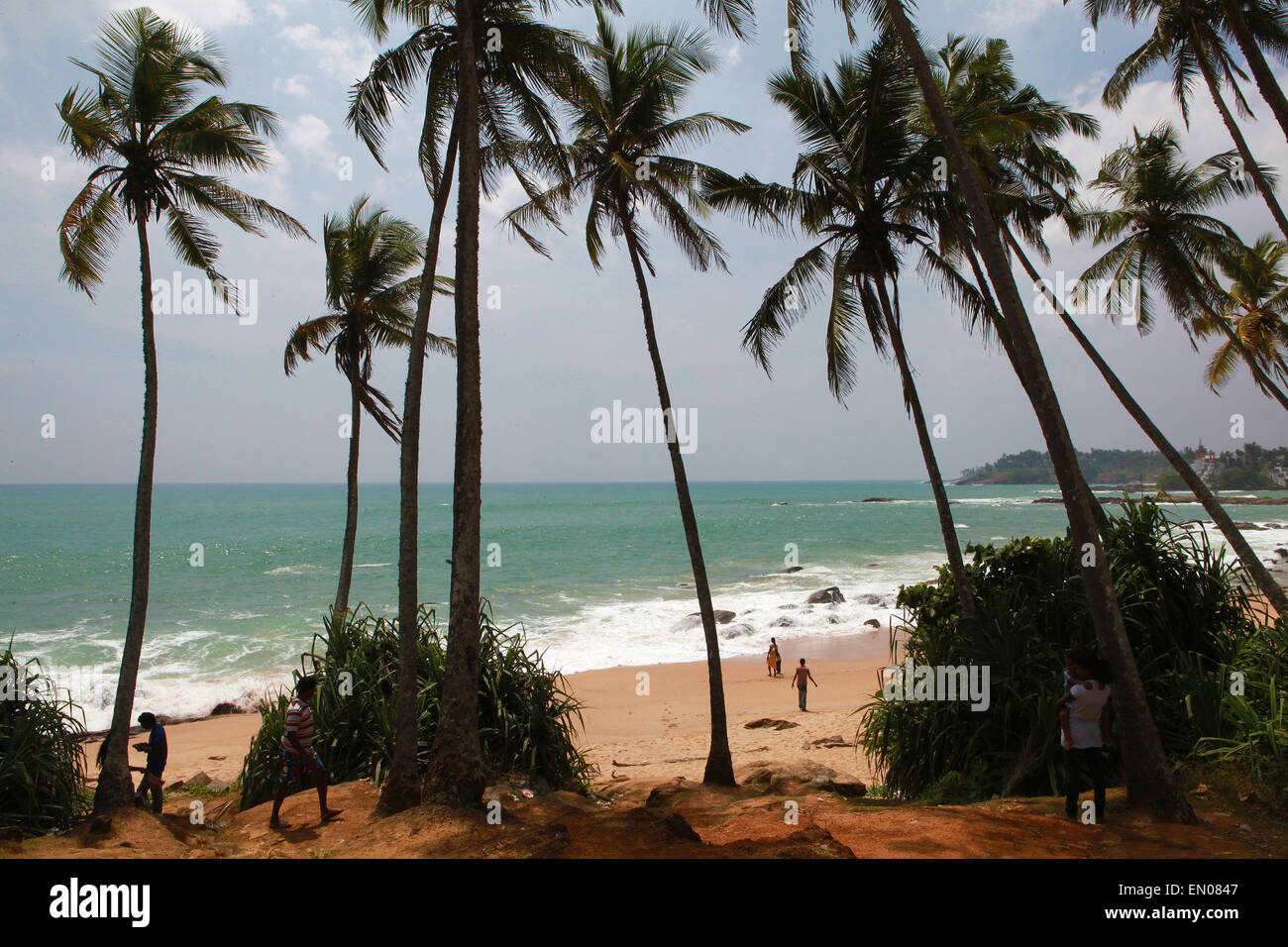 SRI LANKA the beach near Matara,south coast of Sri Lanka Stock Photo