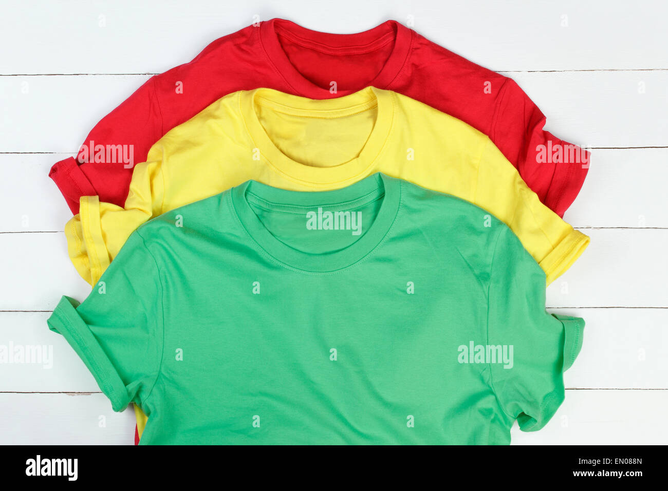 Colorful t-shirts Stock Photo