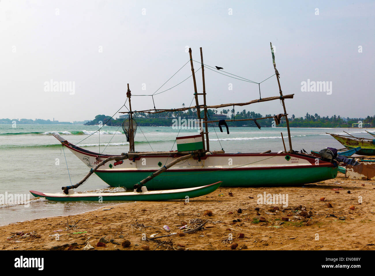SRI LANKA: fishing boats in Galle Stock Photo