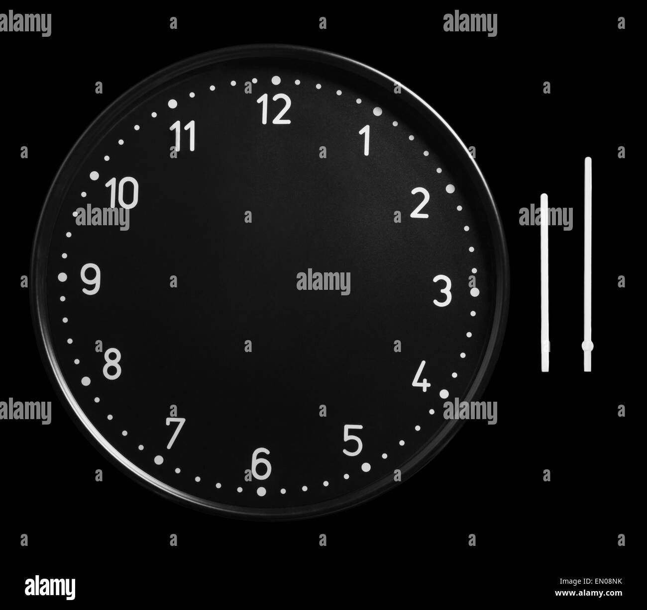 Clock face Black and White Stock Photos & Images Alamy