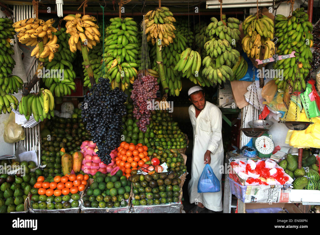 SRI LANKA,typical fruit & vegetable stall Stock Photo