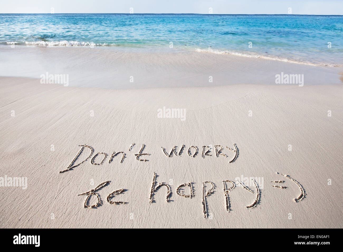 Dont Worry Be Happy Stock Photo 81757509 Alamy