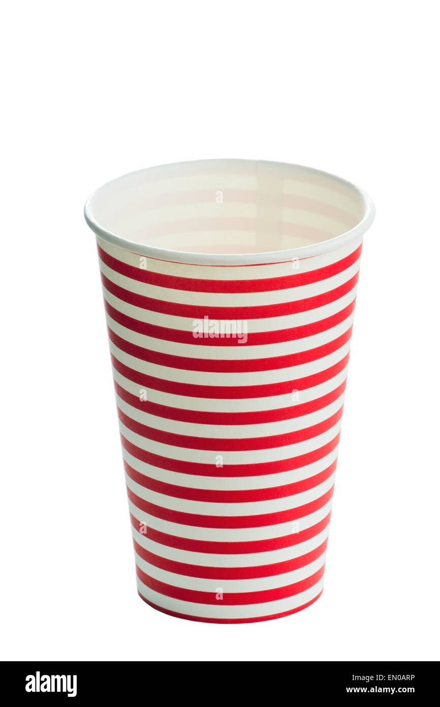 Striped paper cup Stock Photo Alamy