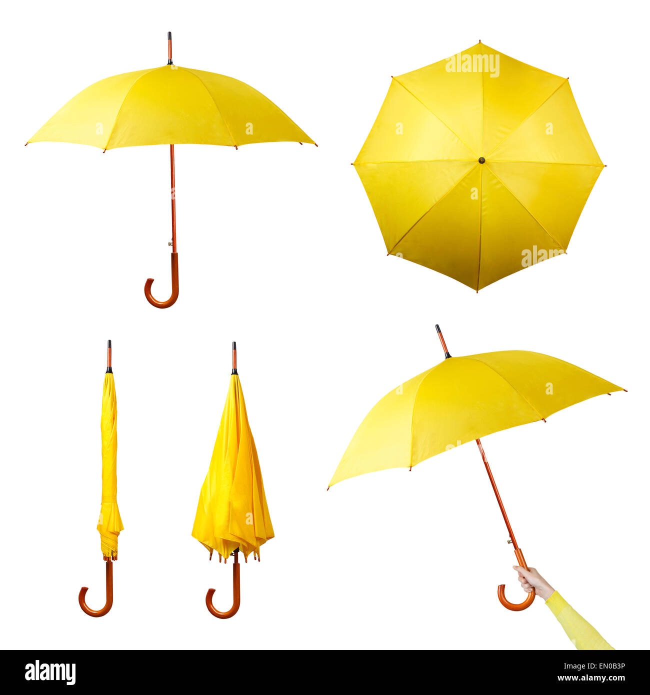 Set of umbrellas Stock Photo