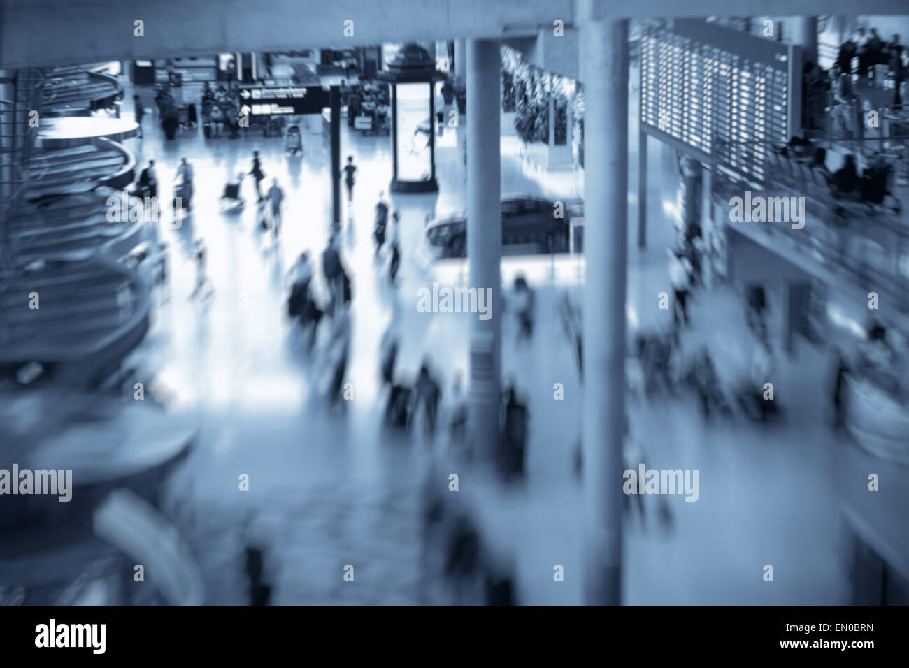blurred airport background Stock Photo