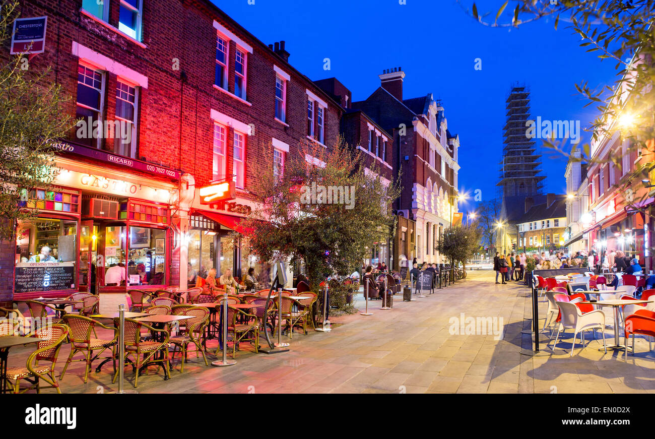 Ven Street Market at Night Clapham London UK Stock Photo