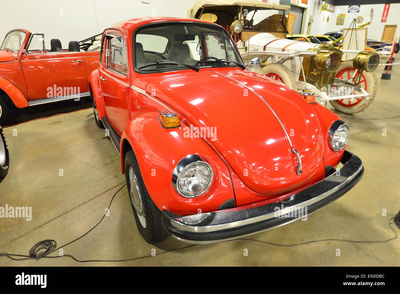 A red classic car Stock Photo - Alamy