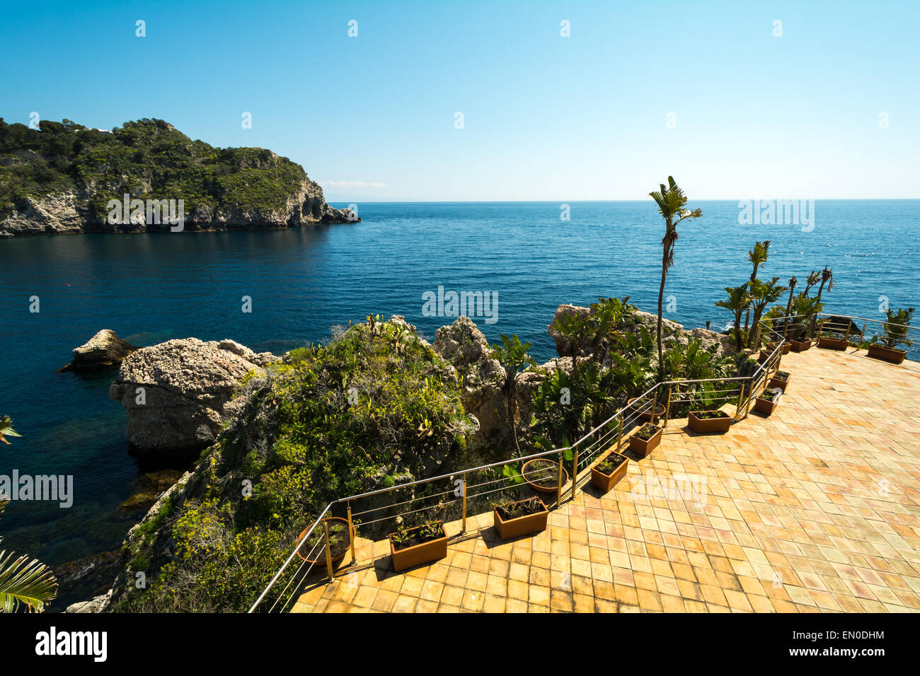 Isola Bela in Taormina in Sicily, Italy Stock Photo