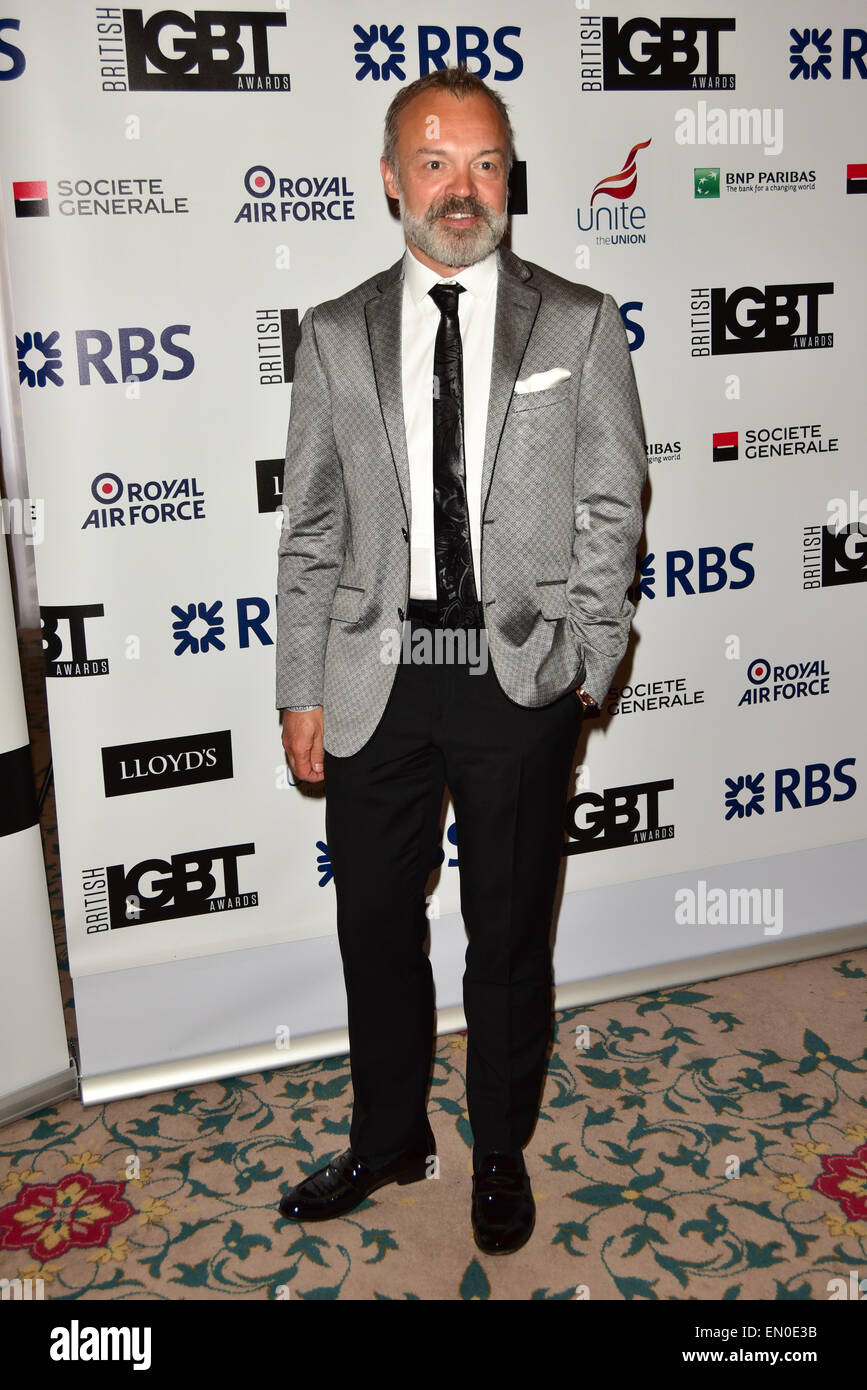 London, UK, 24th April 2015 : Graham Norton attends the British LGBT Awards 2015 at the Landmark Hotel in London. Photo by Credit:  See Li/Alamy Live News Stock Photo