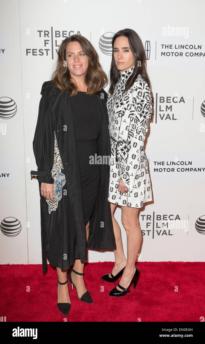 New York, NY - April 24, 2015: Claudia Llosa and Jennifer Connelly