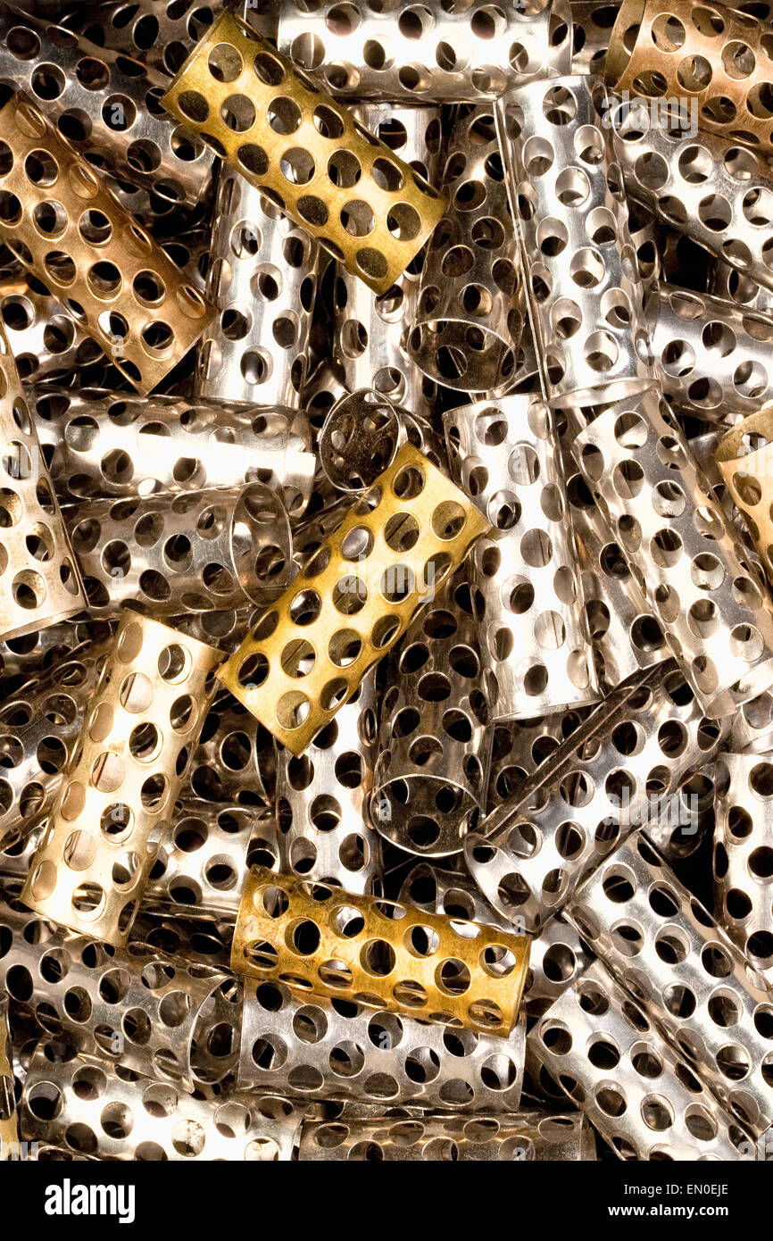 Closeup of Old Hair Rollers in a Box Stock Photo - Alamy