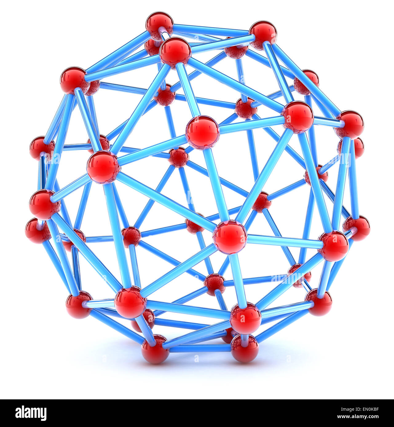 Molecular spherical lattice Stock Photo